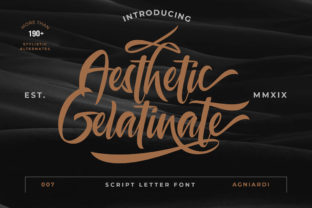 Aesthetic Gelatinate: A Bold Handwritten Font for Real Business Branding