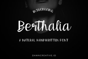 Berthalia: A Natural Handwritten Font for Polished Digital Branding
