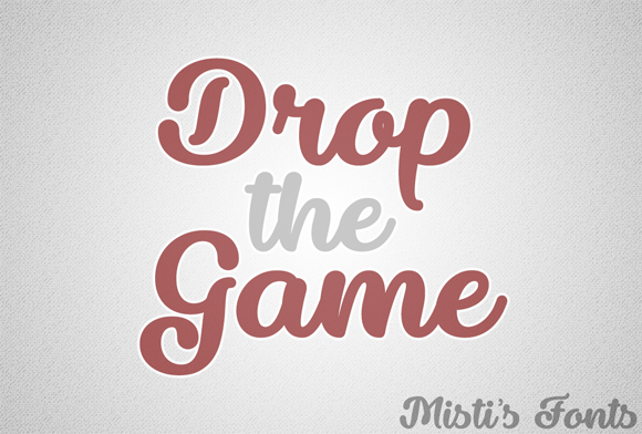 Drop the Game: A Bold Script Amp Typeface for Digital Impact