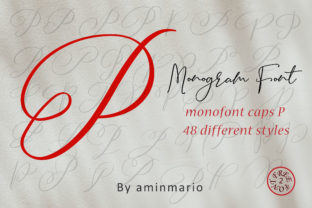 Monogram P Monofont Caps P: A Polished, Personal Touch for Brand Identity