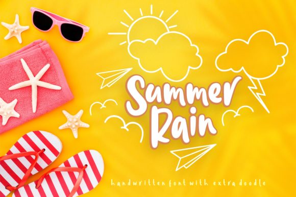 Summer Rain: A Playful Handwritten Font for Digital Branding